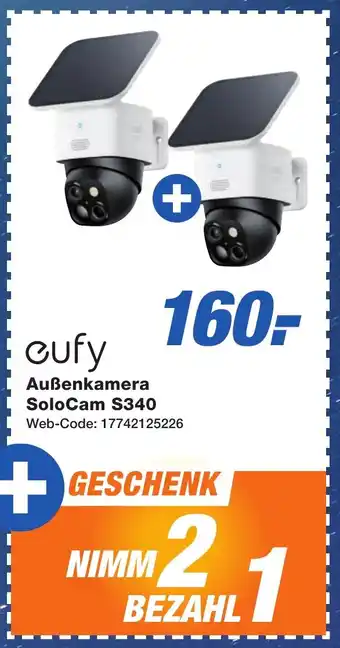 K+B Expert eufy Außenkamera SoloCam S340 Angebot