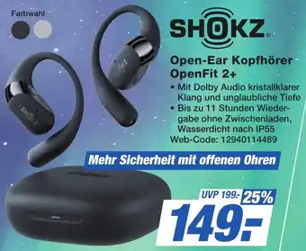 K+B Expert SHOKZ Open-Ear Kopfhörer OpenFit 2+ Angebot