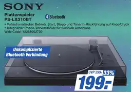 K+B Expert SONY Plattenspieler PS-LX310BT Angebot