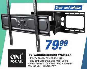 K+B Expert ONE FOR ALL TV-Wandhalterung WM4664 Angebot