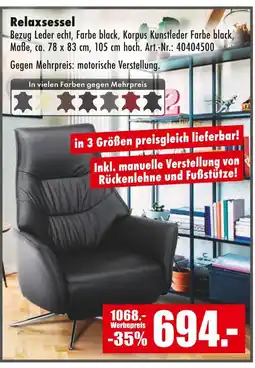 Möbel Mahler Relaxsessel Angebot