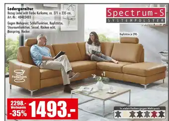 Möbel Mahler Spectrum-s ledergarnitur Angebot