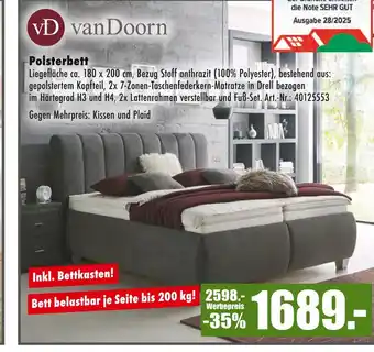 Möbel Mahler Vandoorn polsterbett Angebot