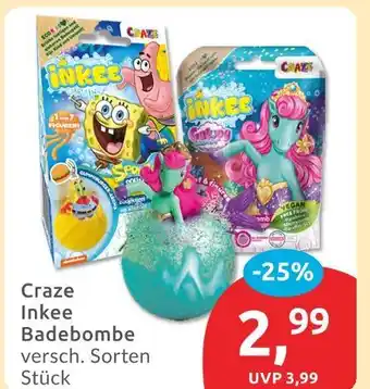 Budni Craze inkee badebombe spongebob Angebot