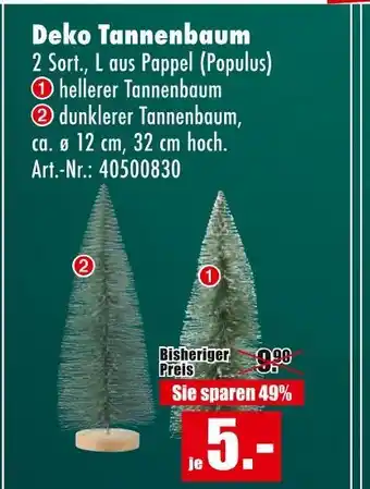 Möbel Mahler Deko tannenbaum Angebot