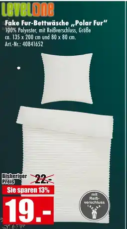 Möbel Mahler Levelone fake fur-bettwäsche polar fur Angebot