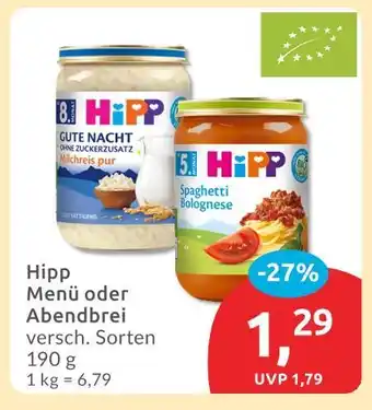 Budni Hipp menü Angebot