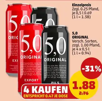 PENNY 5,0 original export Angebot