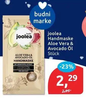 Budni Joolea handmaske aloe vera & avocado öl Angebot