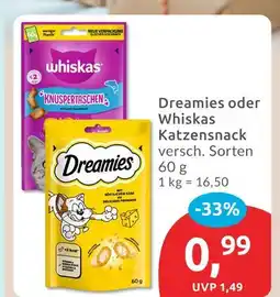 Budni Dreamies dreamies katzensnack Angebot