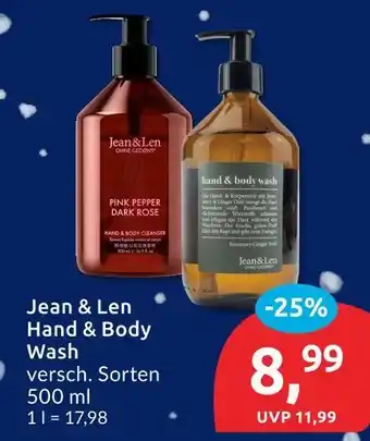 Budni Jean & len hand & body wash Angebot