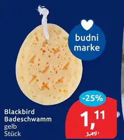 Budni Budni marke blackbird badeschwamm Angebot