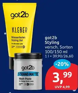 Budni Got2b kleber wasserfestes styling gel Angebot