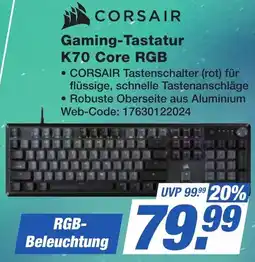K+B Expert CORSAIR Gaming-Tastatur K70 Core RGB Angebot