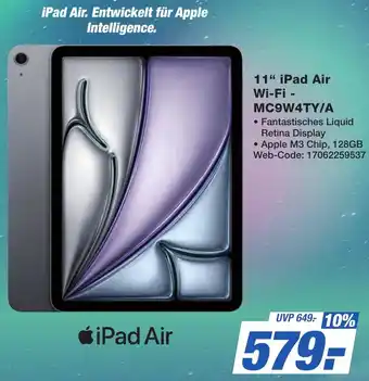 K+B Expert 11" iPad Air Wi-Fi MC9W4TY/A Angebot
