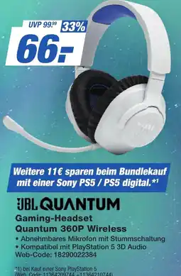 K+B Expert JBL QUANTUM Gaming-Headset Quantum 360P Wireless Angebot