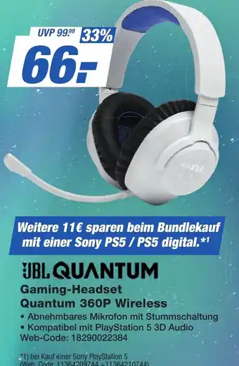 K+B Expert JBL QUANTUM Gaming-Headset Quantum 360P Wireless Angebot