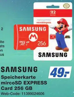 K+B Expert SAMSUNG Speicherkarte mircoSD EXPRESS Card 256 GB Angebot