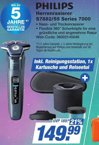 K+B Expert PHILIPS Herrenrasierer S7882/55 Series 7000 Angebot
