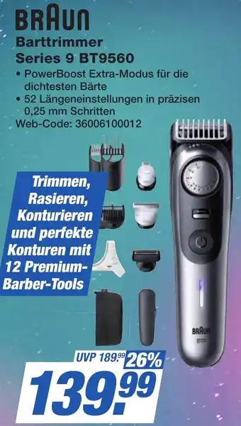 K+B Expert BRAUN Barttrimmer Series 9 BT9560 Angebot