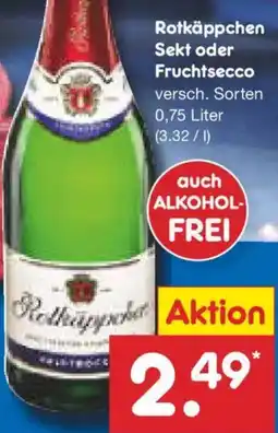 Netto Marken-Discount Rotkäppchen Sekt oder Fruchtsecco Angebot