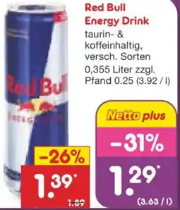 Netto Marken-Discount Red Bull Energy Drink Angebot