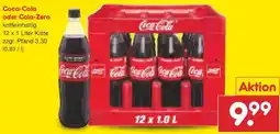 Netto Marken-Discount Coca-Cola oder Cola-Zero Angebot