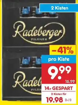 Netto Marken-Discount Radeberger Pilsner oder Alkoholfrei Angebot