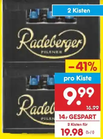 Netto Marken-Discount Radeberger Pilsner oder Alkoholfrei Angebot