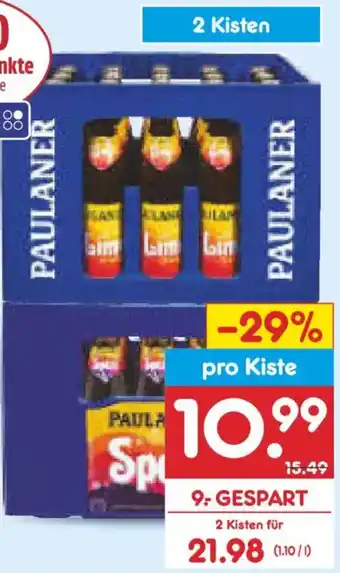 Netto Marken-Discount Paulaner Spezi oder Limo Angebot
