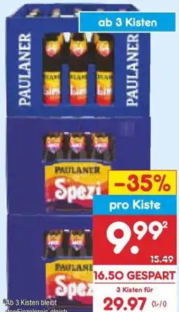 Netto Marken-Discount Paulaner Spezi oder Limo Angebot