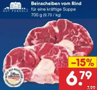 Netto Marken-Discount GUT PONHOLZ Beinscheiben vom Rind Angebot