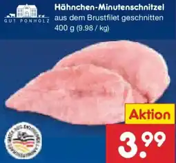 Netto Marken-Discount GUT PONHOLZ Hähnchen-Minutenschnitzel Angebot