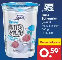 Netto Marken-Discount GUTES Land Reine Buttermilch Angebot