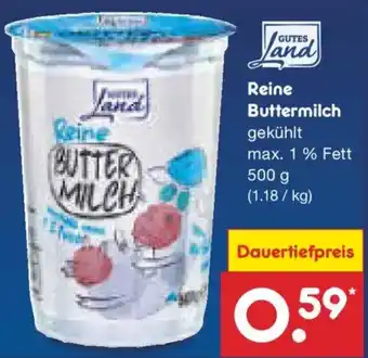 Netto Marken-Discount GUTES Land Reine Buttermilch Angebot