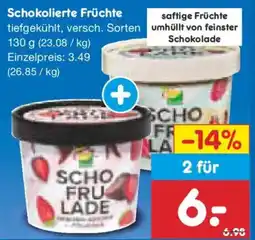 Netto Marken-Discount Schokolierte Früchte Angebot