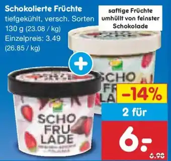 Netto Marken-Discount Schokolierte Früchte Angebot