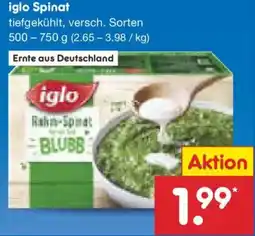 Netto Marken-Discount iglo Spinat Angebot
