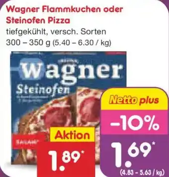 Netto Marken-Discount Wagner Flammkuchen oder Steinofen Pizza Angebot