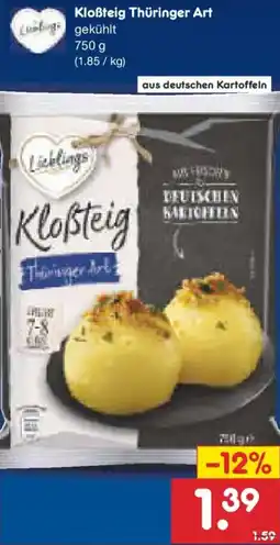 Netto Marken-Discount Kloẞteig Thüringer Art Angebot