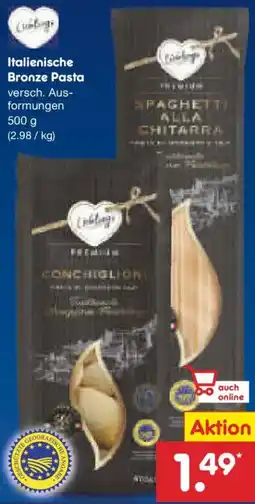 Netto Marken-Discount Italienische Bronze Pasta Angebot