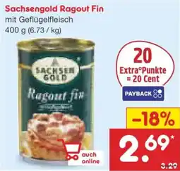 Netto Marken-Discount Sachsengold Ragout Fin Angebot