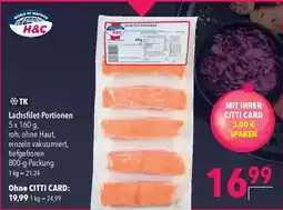 CITTI Markt H&C Lachsfilet-Portionen Angebot
