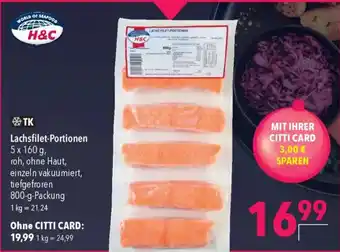 CITTI Markt H&C Lachsfilet-Portionen Angebot