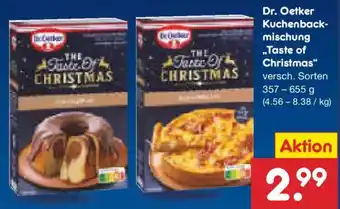 Netto Marken-Discount Dr. Oetker Kuchenbackmischung „Taste of Christmas" Angebot