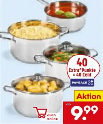 Netto Marken-Discount ELO Edelstahlkochtopf oder Stielkasserolle Angebot