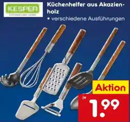 Netto Marken-Discount Küchenhelfer aus Akazienholz Angebot