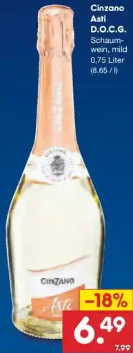Netto Marken-Discount Cinzano Asti D.O.C.G. Angebot