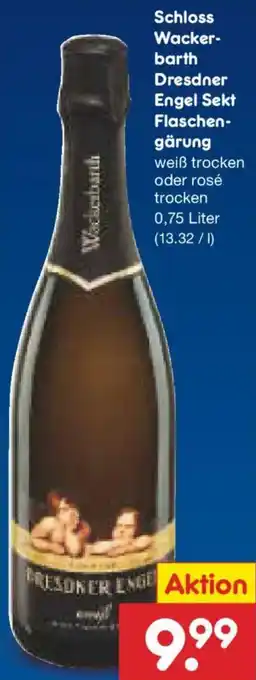 Netto Marken-Discount Schloss Wackerbarth Dresdner Engel Sekt Flaschengärung Angebot