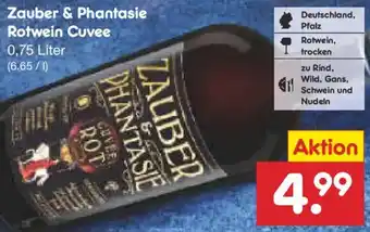 Netto Marken-Discount Zauber & Phantasie Rotwein Cuvee Angebot